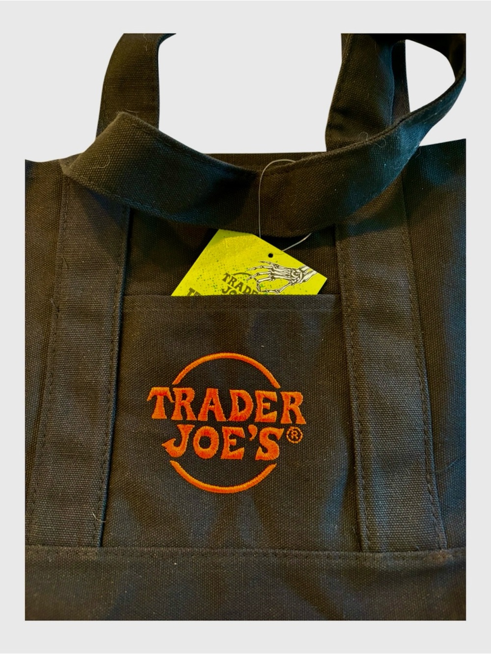 TraderJoe’s Canvas Mini Tote Halloween or Anytime New With Tag - Picture 2 of 5